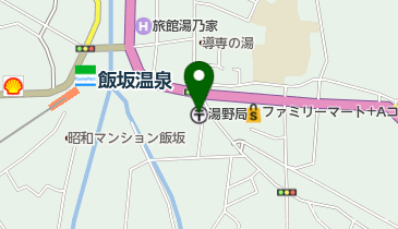 湯野郵便局の地図画像