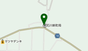 石川新町郵便局の地図画像