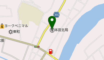 本宮北郵便局の地図画像