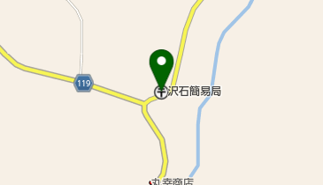 沢石簡易郵便局の地図画像