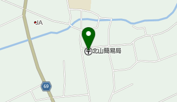 北山簡易郵便局の地図画像