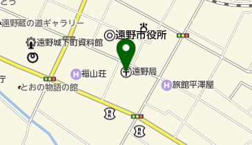 遠野郵便局の地図画像