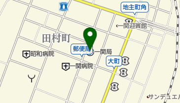 一関郵便局の地図画像