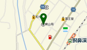 東山郵便局の地図画像