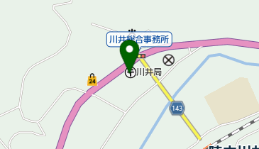 川井郵便局の地図画像