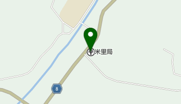 米里郵便局の地図画像
