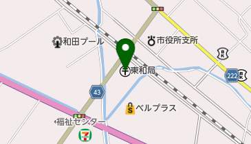 東和郵便局の地図画像