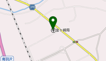 金ヶ崎郵便局の地図画像