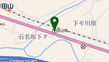 田山郵便局の地図画像