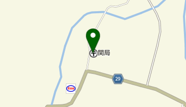 関郵便局の地図画像