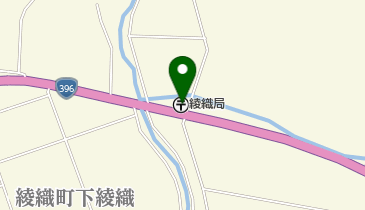 綾織郵便局の地図画像