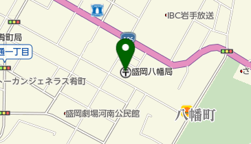 盛岡八幡郵便局の地図画像