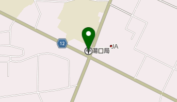 湯口郵便局の地図画像