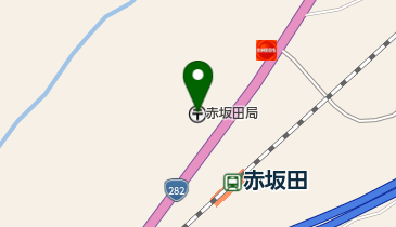 赤坂田郵便局の地図画像