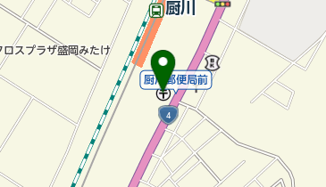 盛岡厨川郵便局の地図画像