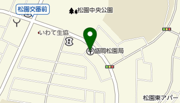 盛岡松園郵便局の地図画像