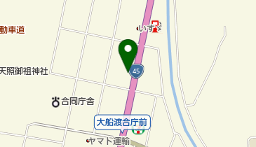 大船渡猪川郵便局の地図画像