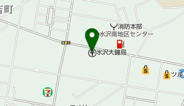 水沢大鐘郵便局の地図画像
