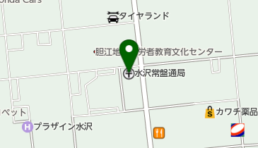 水沢常盤通郵便局の地図画像
