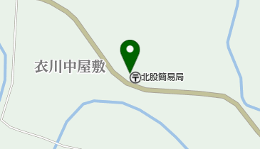 北股簡易郵便局の地図画像