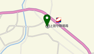 上宮守簡易郵便局の地図画像