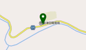 釜津田簡易郵便局の地図画像