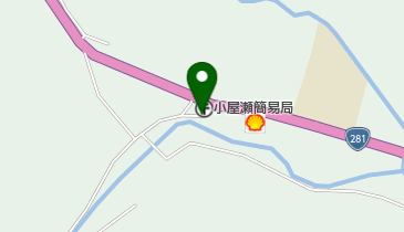 小屋瀬簡易郵便局の地図画像