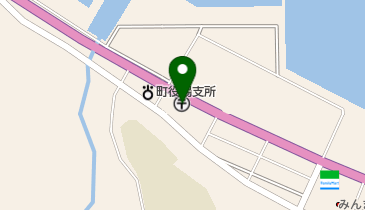 三厩郵便局の地図画像