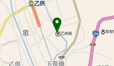 乙供郵便局の地図画像