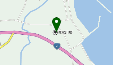 清水川郵便局の地図画像