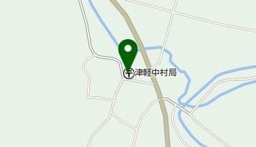 津軽中村郵便局の地図画像