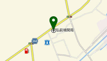 弘前境関郵便局の地図画像