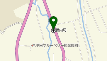 横内郵便局の地図画像