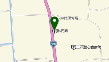 淋代郵便局の地図画像