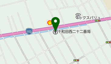 十和田西二十二番郵便局の地図画像