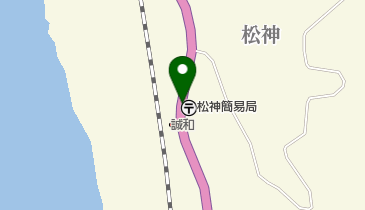 松神簡易郵便局の地図画像
