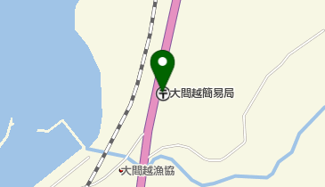 大間越簡易郵便局の地図画像