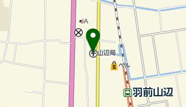 山辺郵便局の地図画像