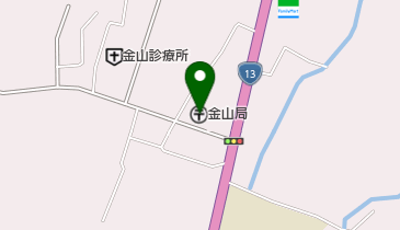 金山郵便局の地図画像