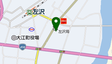 左沢郵便局の地図画像