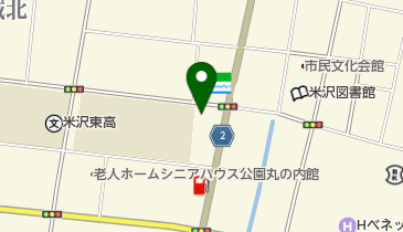 米沢丸の内郵便局の地図画像