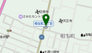 酒田相生町郵便局の地図画像