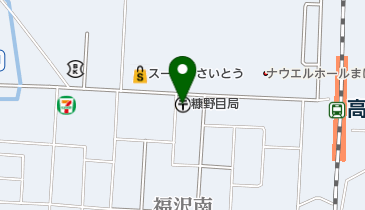 糠野目郵便局の地図画像