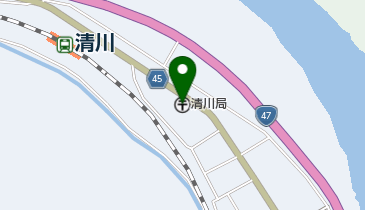 清川郵便局の地図画像