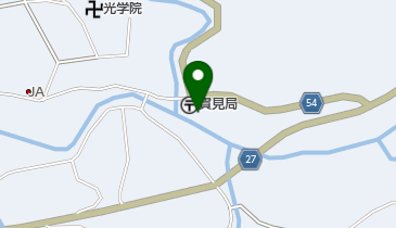 貫見郵便局の地図画像