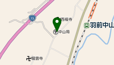 中山郵便局の地図画像