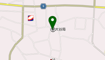 大谷郵便局の地図画像