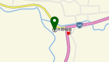 木野俣郵便局の地図画像