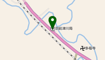 羽前津川郵便局の地図画像