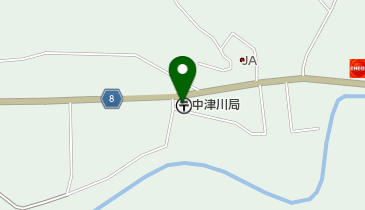 中津川郵便局の地図画像